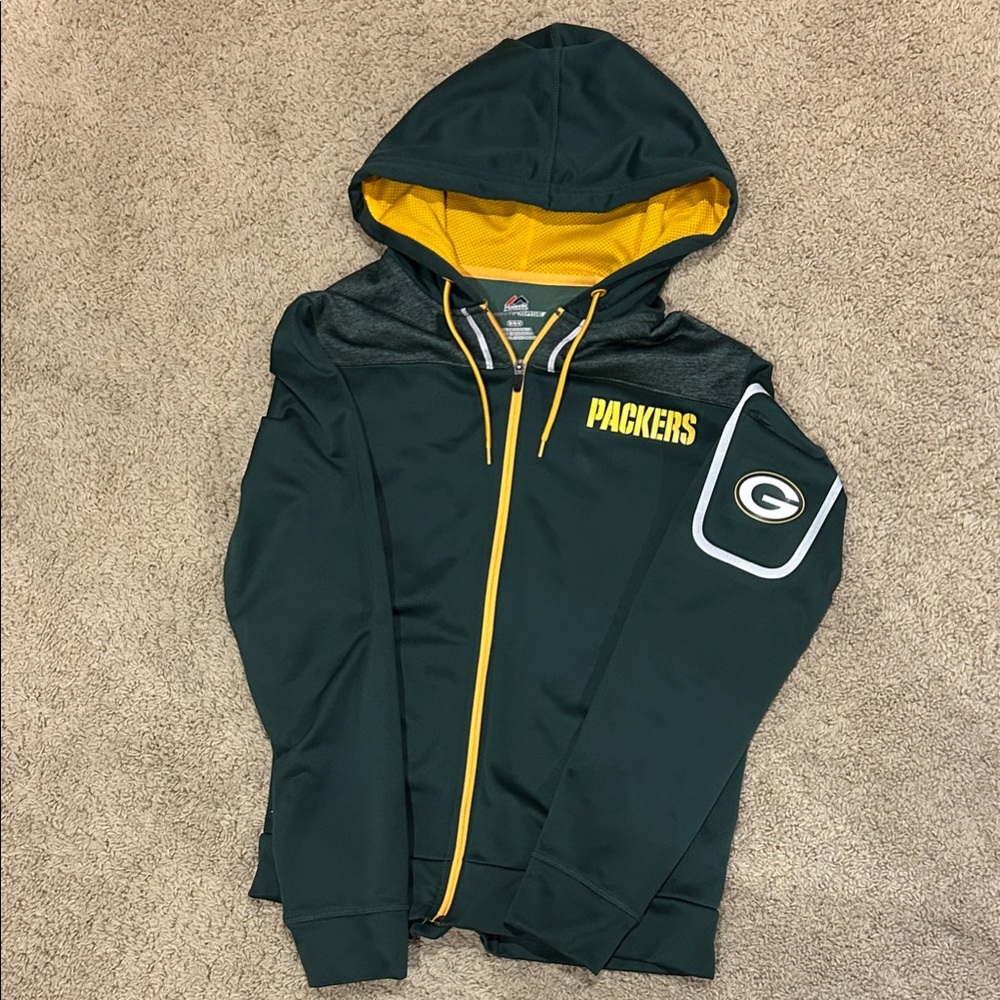 Majestic Green and Yellow Hoodie